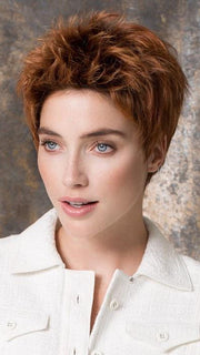 Closed, flower-net lace top provides built in volume