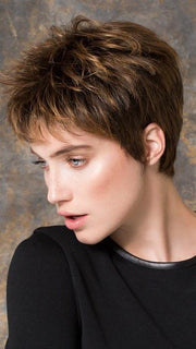 GO LACE by Ellen Wille in HAZELNUT ROOTED | Medium Brown Base with  Medium Reddish Brown and Copper Red Highlights and Dark Roots