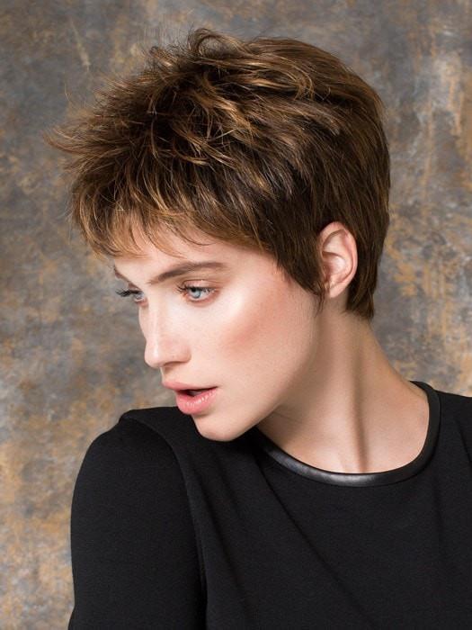 GO LACE by Ellen Wille in HAZELNUT ROOTED | Medium Brown Base with  Medium Reddish Brown and Copper Red Highlights and Dark Roots
