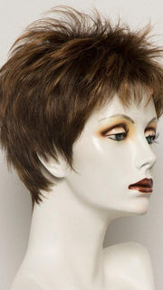 HAZELNUT ROOTED | Medium Brown base with Medium Reddish Brown and Copper Red highlights and Dark Roots