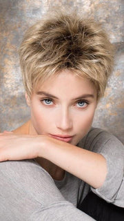 The Ellen Wille Golf is a short rebellious wig with loads of personality and femininity | Color: Sandy Blonde Rooted