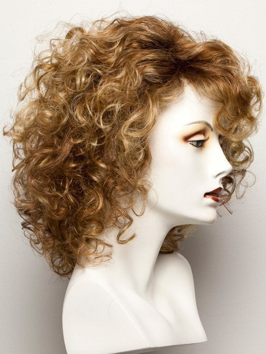 Color Ginger-Rooted = Light Honey Blonde, Light Auburn, and Medium Honey Blonde blend with Dark Roots
