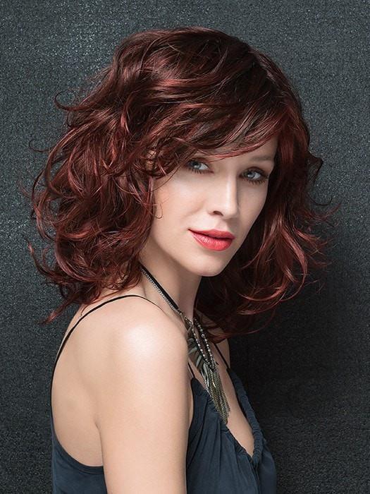 LOAD by Ellen Wille in HOT CHILI ROOTED | Bright Copper Red and Medium Burgundy Red Blend with Medium to Dark Brown Roots