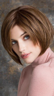 MOOD by Ellen Wille in MOCCA ROOTED | Medium Brown, Light Brown, and Light Auburn Blend with Dark Roots