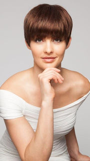 SPACE  by Ellen Wille in CHOCOLATE MIX | Medium to Dark Brown Base with Light Reddish Brown Highlights