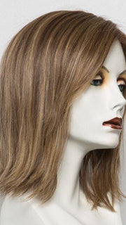 BERNSTEIN ROOTED | Light Brown base with subtle Light Honey Blonde and Light Butterscotch Blonde highlights and Dark Roots