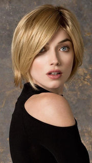 TALIA MONO by Ellen Wille in GINGER ROOTED | Light Honey Blonde, Light Auburn, and Medium Honey Blonde Blend with Dark Roots