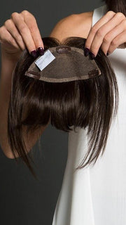 A wide monofilament base, plus three pressure sensitive clips for a secure fit