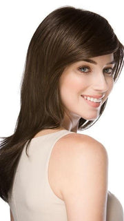 Side bang with long, sleek face-framing layers