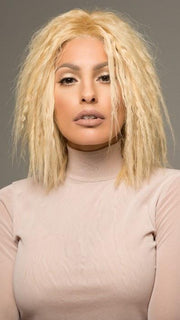 YARA by Ellen Wille in LIGHT CHAMPAGNE ROOTED | Pearl Platinum and Light Golden Blonde Blend with Medium Brown Roots	