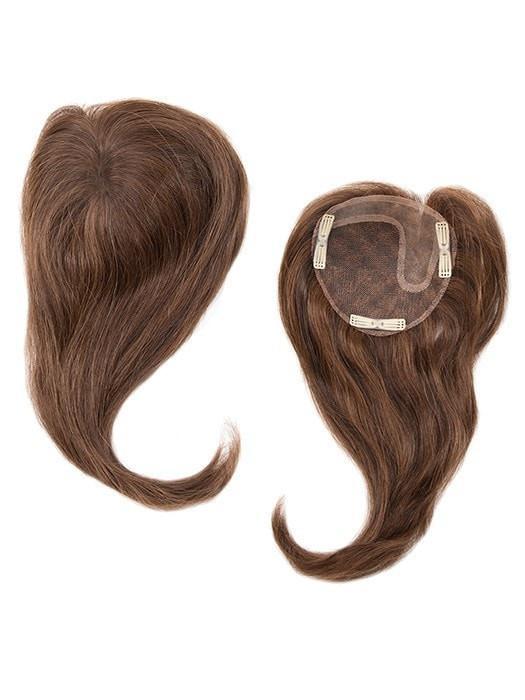 100% Human Hair | Base: 4.5" x 4.25" | Length: 12"  | Color: Medium Brown