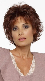 ALYSSA WIG by Envy in 33/32 DARK RED | Auburn with Brighter Red highlights