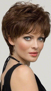 Aubrey Wig by Envy : 100% Hand-tied | Color MEDIUM BROWN