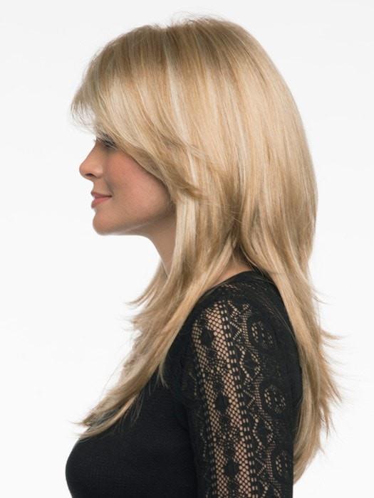 Long Layered Wig with Lace Front and Monofilament Top