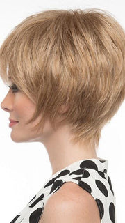 Soft, razored edges at the sides. | Color: Dark Blonde