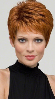Heather by Envy Wigs : Human Hair Blend | Color LIGHTER RED