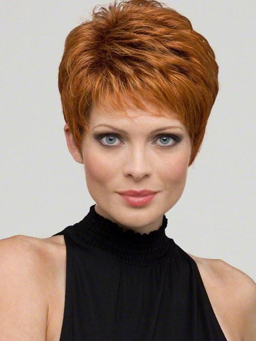 Heather by Envy Wigs : Human Hair Blend | Color LIGHTER RED
