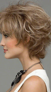 Human Hair Blend Wig in Color ALMOND BREEZE