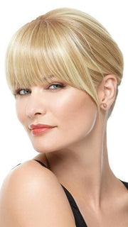 Color R14/88H = Golden Wheat: Medium Blonde Streaked With Pale Gold Highlights | Modern Fringe Clip-in Bang by Hairdo