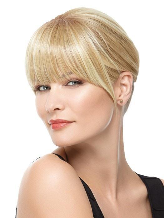 Color R14/88H = Golden Wheat: Medium Blonde Streaked With Pale Gold Highlights | Modern Fringe Clip-in Bang by Hairdo