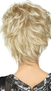 Color SS14/88 = Golden Wheat: Med Blonde streaked w/ Pale Gold highlights & Med Brown roots