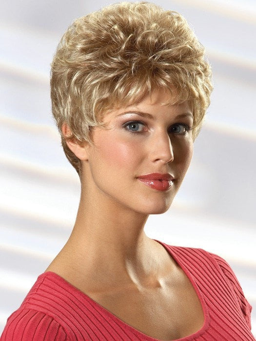 Pamela has soft curl throughout adds extra body enabling one to easily finger style this cut.