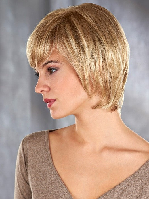 Madison is a sleek, short layered cut combined with a mono top & ultra thin weftings