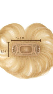 Color 160 = Platinum Blonde | Short Top Extension by Tabatha Coffey