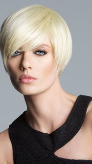 Color 160 = Platinum Blonde | Short Bob by Tabatha Coffey