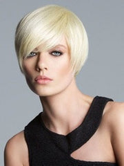 Color 160 = Platinum Blonde | Short Bob by Tabatha Coffey