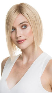 Color CHAMPAGNE/ROOTED = Light Ash Blonde, Medium Golden Blonde,and Medium Honey Blonde blend and Dark Roots | Delicate by Ellen Wille
