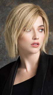 Neckline was trimmed to create a choppy cut 