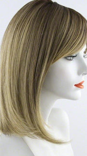 24BT18S8 | Medium Natural Ash and Light Natural Gold Blonde Blend, Shaded with Medium Brown