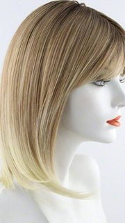 27T613S8 | Medium Natural Red-Gold Blonde and Pale Natural Gold Blonde Blend and Tipped, Shaded with Medium Brown