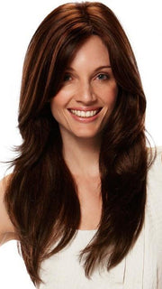 AMANDA by Jon Renau in 6/33 RASPBERRY TWIST | Dark Brown and Medium Red Blend 