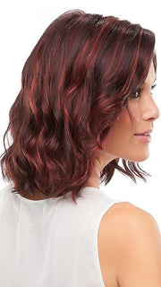 Mid-length, light and breezy synthetic wig with perfect beach waves | FS2V/31V-Chocolate Cherry