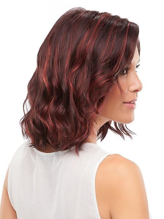 Mid-length, light and breezy synthetic wig with perfect beach waves | FS2V/31V-Chocolate Cherry