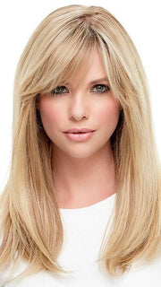 LEA RENAU EXCLUSIVE by Jon Renau in 12FS8 SHADED PRALINE | Light Gold Brown, Light Natural Gold Blonde and Pale Natural Gold-Blonde Blend, Shaded with Medium Brown