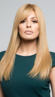 LEA RENAU EXCLUSIVE by Jon Renau in 14/26S10 SHADED PRALINES N CREAM | Light Gold Blonde and Medium Red-Gold Blonde Blend, Shaded with Light Brown