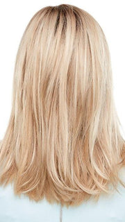 12FS8 | Light Gold Brown, Light Natural Gold Blonde and Pale Natural Gold-Blonde Blend, Shaded with Medium Brown