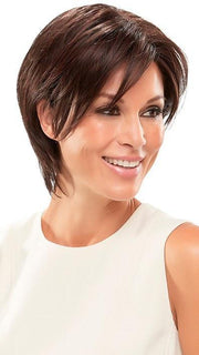 KALEY by Jon Renau in 4/33 CHOCOLATE RASPBERRY TRUFFLE | Darkest Brown and Medium Red Blend