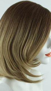B8/30-14/26RO | Medium Red-Gold Brown Roots to Midlengths, Light Gold Blonde Midlengths to Ends