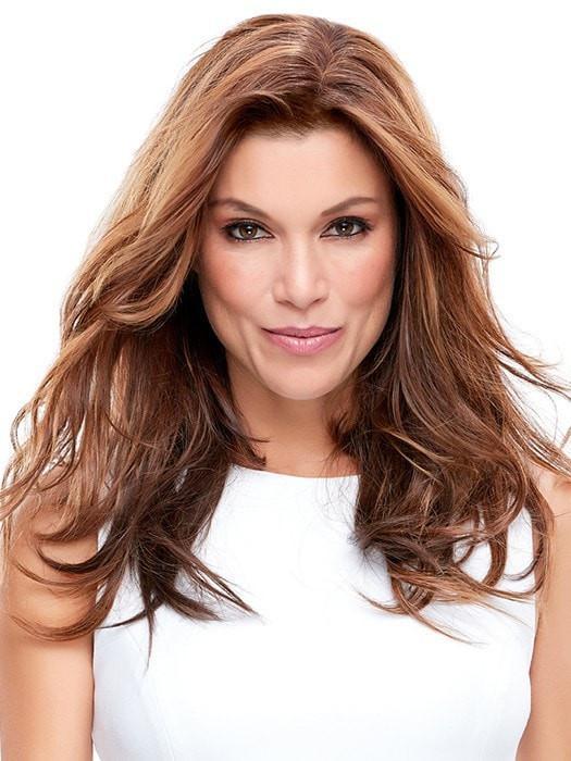 easiPart Human Hair 18in | Color: 6F27 [Traditional Human Hair Color]