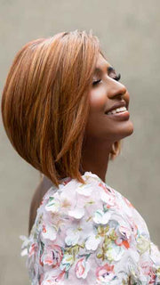 HAILEY by KIM KIMBLE in MC30/29SS CINNAMON SPICE | Amber Red with Cinnamon Highlights and Darker Root