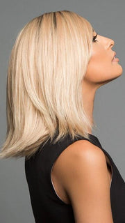 Washed and flat ironed with a soft flip for photo (This piece has been styled and straightened)