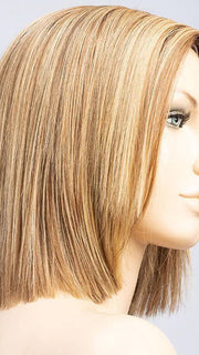 LIGHT-BERNSTEIN-ROOTED 12.26.27 | Lightest Brown, Light Golden Blonde and Dark Strawberry Blonde Blend with Dark Shaded Roots  Edit alt text