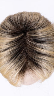 SAHARA BEIGE ROOTED 26.20.25 | Light Golden Blonde, Light Strawberry Blonde, and Lightest Golden Blonde Blend with Shaded Roots