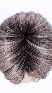 STONEGREY ROOTED 58.51.56 | Grey with Black/Dark Brown and Lightest Blonde Blend with Shaded Roots