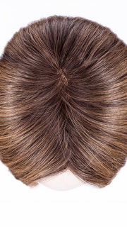 MOCCA ROOTED 830.27.12 | Medium Brown Blended with Light Auburn and Dark Strawberry Blonde with Lightest Brown Blend and Shaded Roots