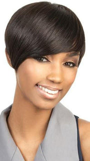 H-Volta Wig by Motown Tress | Human Hair in 1B Jet Black